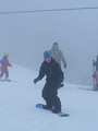 Dvid a snowboardon